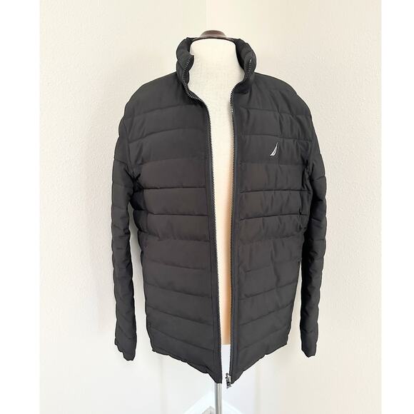 Nautica Other - Nautica Reversible Quilted Puffer Jacket Men's Black and Yellow XL